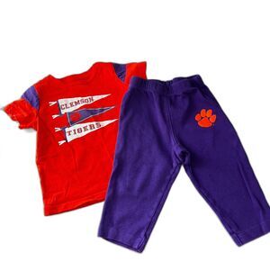 Colosseum Baby Outfit Clemson Tigers Sweatpants - 6/9 Months